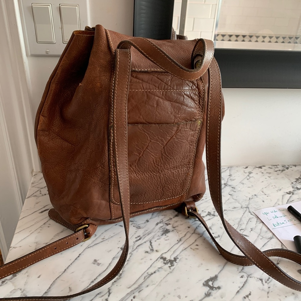 Patricia Nash Brown Leather Backpack